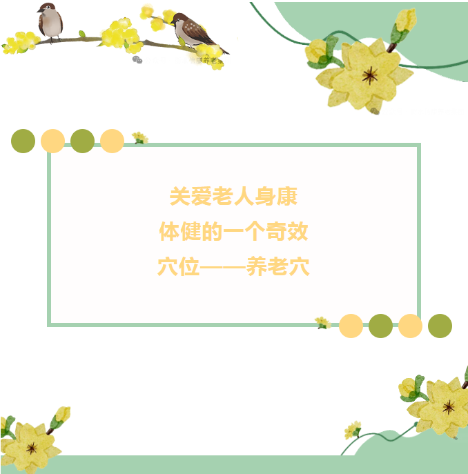 关爱老人，从穴位开始